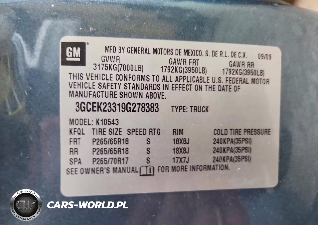 2009 Chevrolet Silverado K1500 Lt VIN:3GCEK23319G278383 - 12