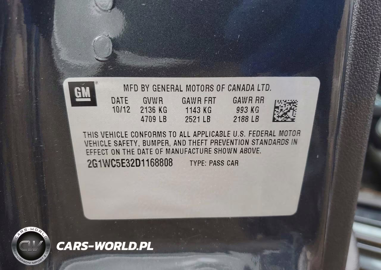 2013 Chevrolet Impala Ltz VIN:2G1WC5E32D1168808 - 12