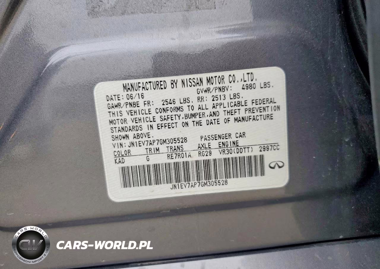 2016 Infiniti Q50 3.0T Premium VIN:JN1EV7AP7GM305528 - 12