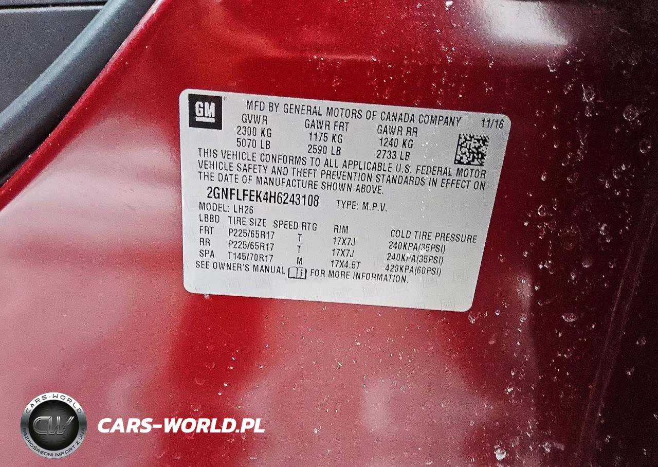 2017 Chevrolet Equinox Lt VIN:2GNFLFEK4H6243108 - 13