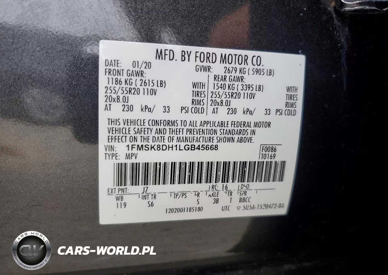 2020 Ford Explorer Xlt VIN:1FMSK8DH1LGB45668 - 13