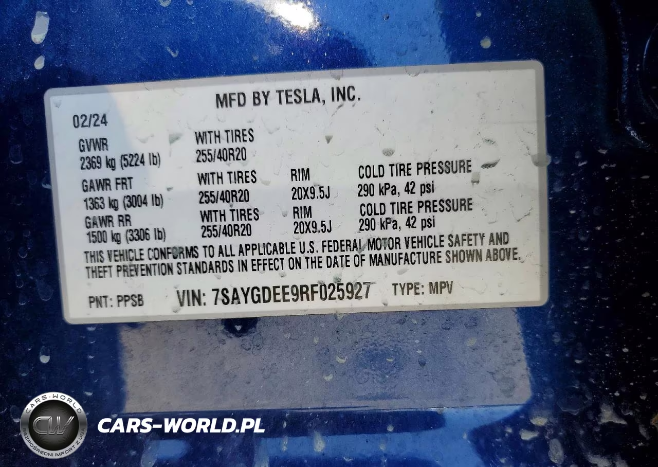 2024 Tesla Model Y VIN:7SAYGDEE9RF025927 - 13