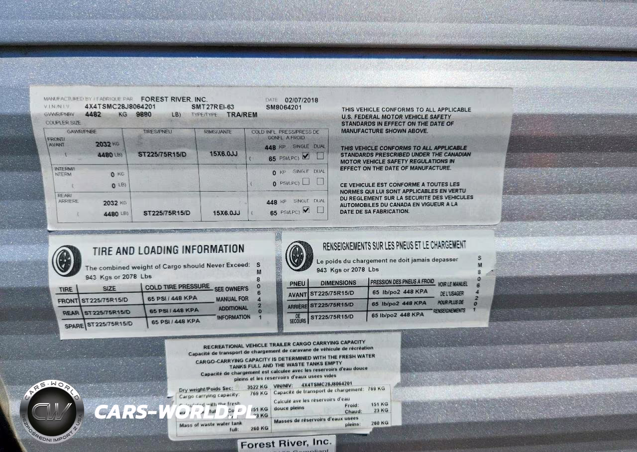 2018 Forest River Salem Camper VIN:4X4TSMC28J8064201 - 10
