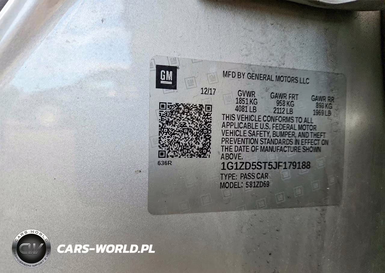 2018 Chevrolet Malibu Lt VIN:1G1ZD5ST5JF179188 - 12