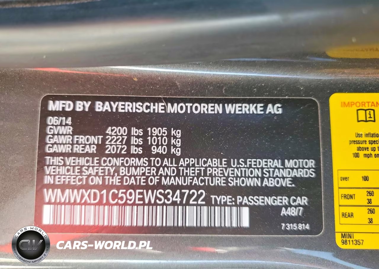 2014 Mini Cooper Countryman Jcw VIN:WMWXD1C59EWS34722 - 13