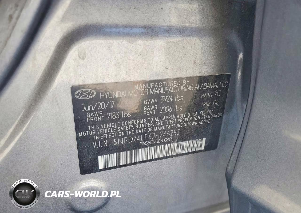 2018 Hyundai Elantra Se VIN:5NPD74LF6JH246253 - 12