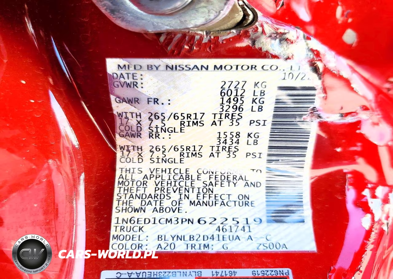 2023 Nissan Frontier Sv VIN:1N6ED1CM3PN622519 - 13