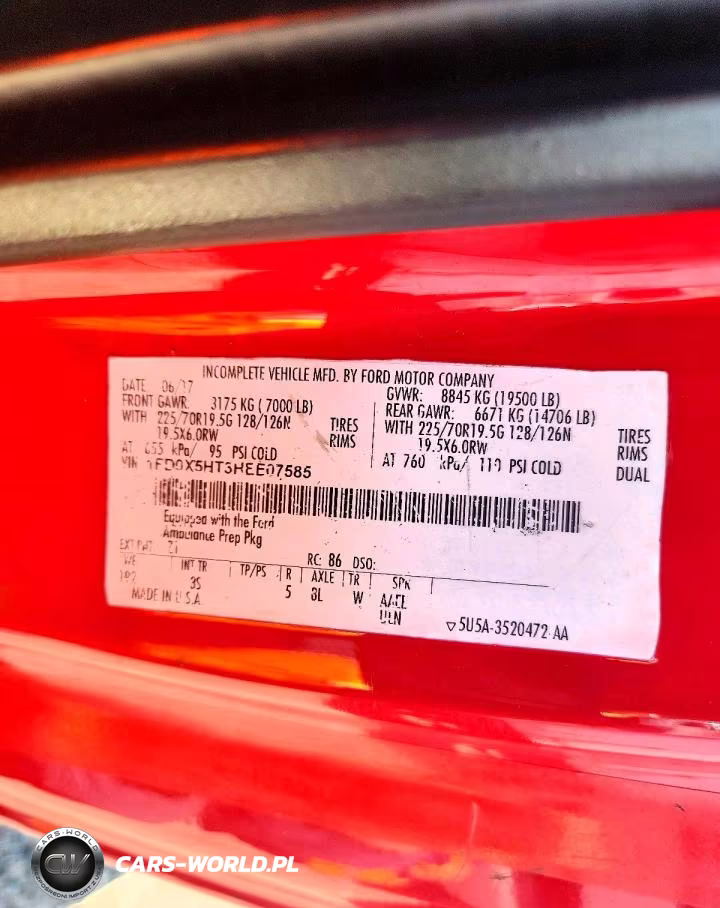 2017 Ford F550 Super Duty VIN:1FD0X5HT3HEE07585 - 13