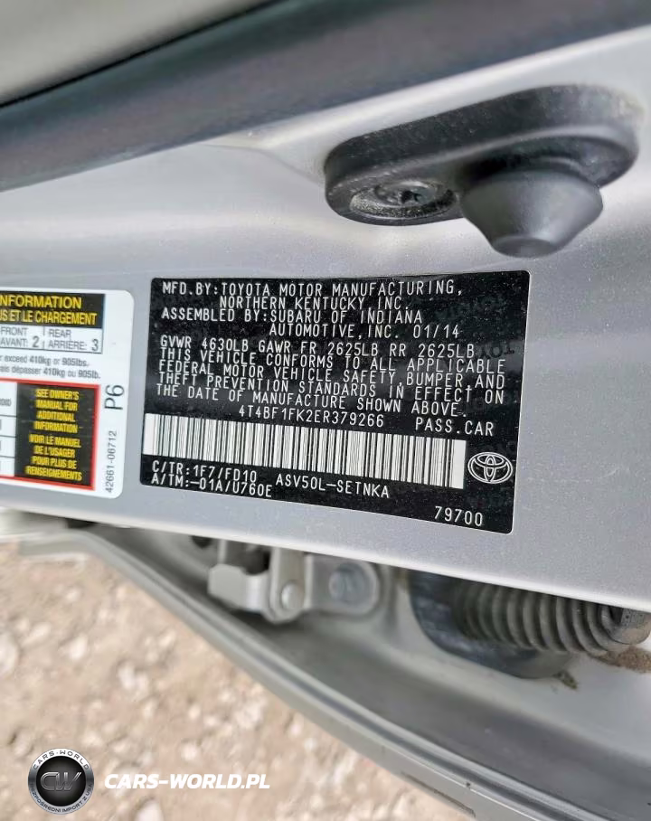 2014 Toyota Camry L VIN:4T4BF1FK2ER379266 - 12