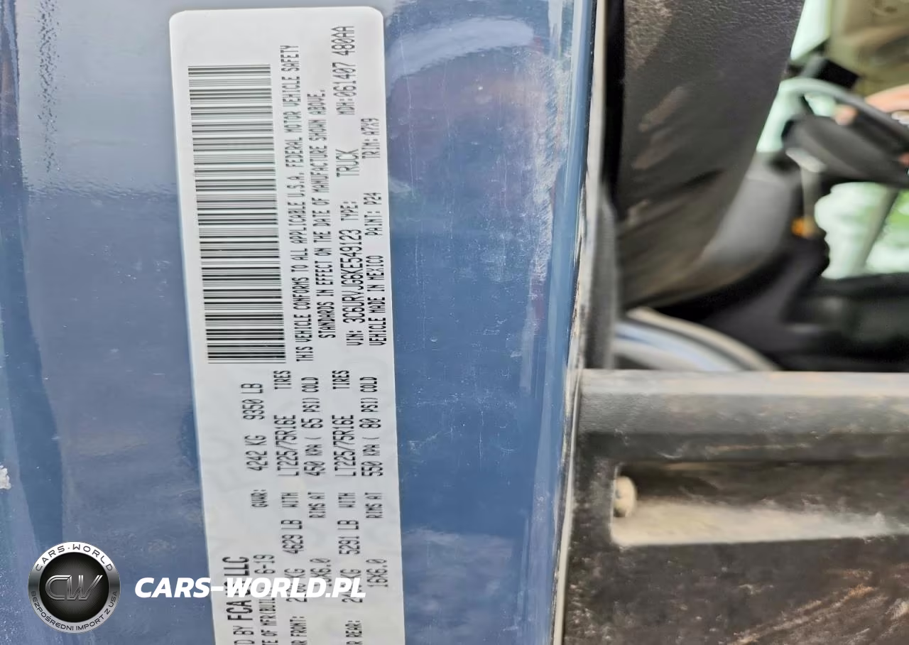 2019 Ram Promaster 3500 Delivery Van VIN:3C6URVJG6KE549123 - 13