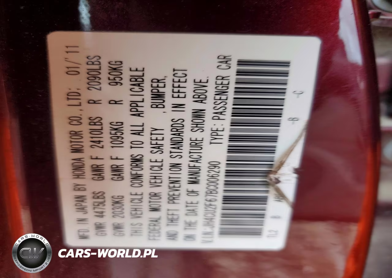 2011 Acur Tsx VIN:JH4CU2F67BC006290 - 13