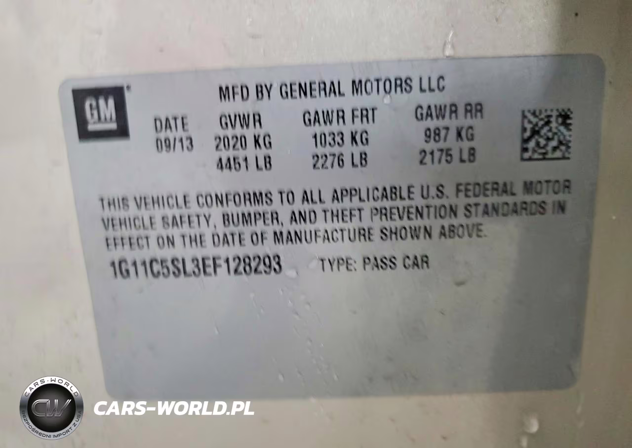 2014 Chevrolet Malibu 1Lt VIN:1G11C5SL3EF128293 - 13