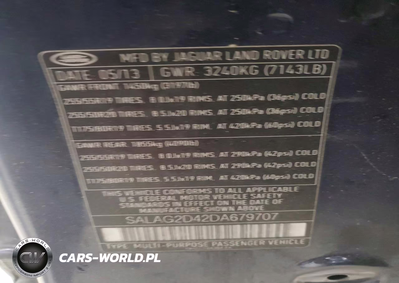 2013 Land Rover Lr4 Hse VIN:SALAG2D42DA679707 - 13