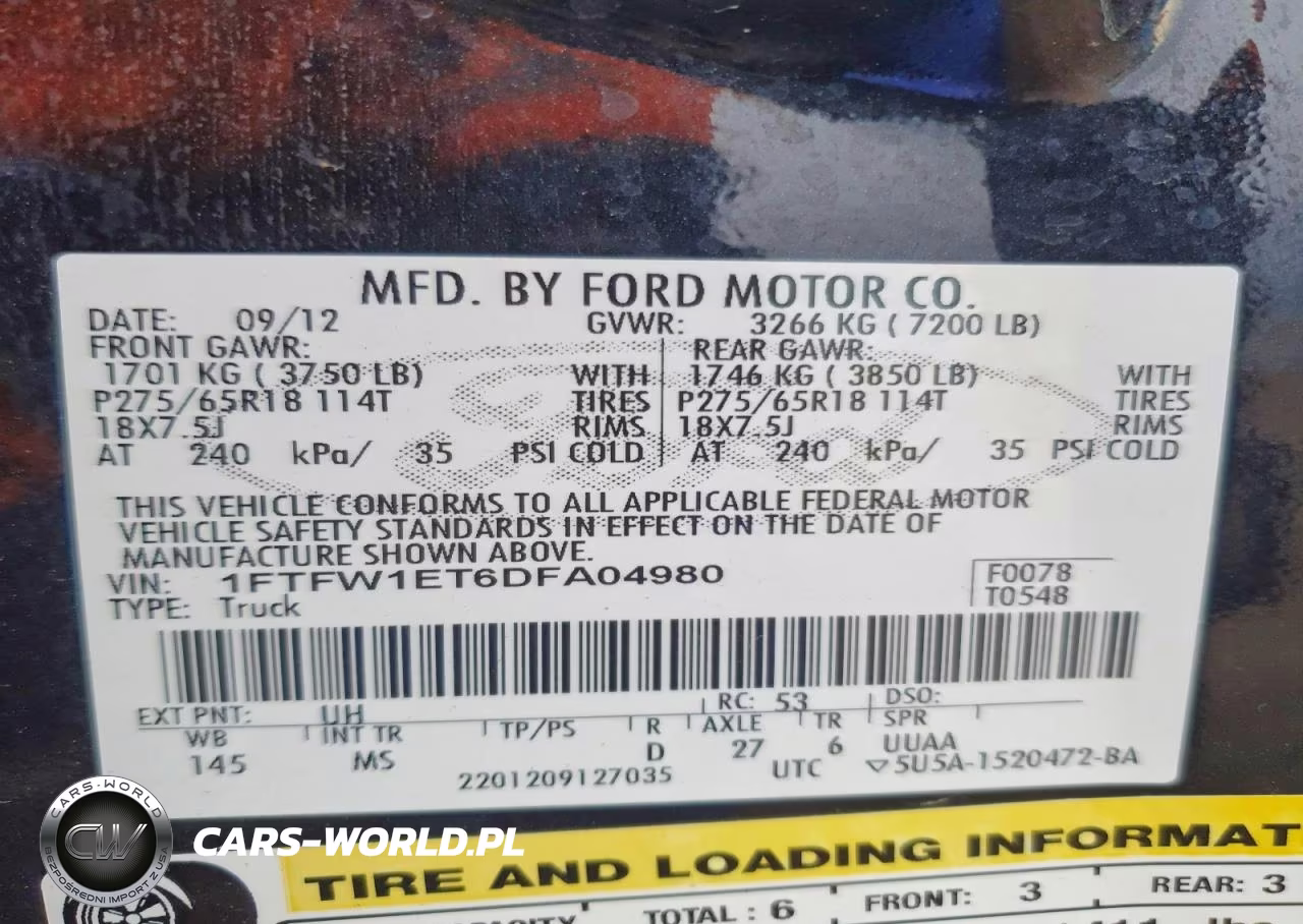 2013 Ford F150 Supercrew VIN:1FTFW1ET6DFA04980 - 12