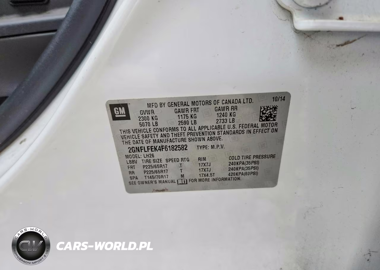2015 Chevrolet Equinox Lt VIN:2GNFLFEK4F6182582 - 13