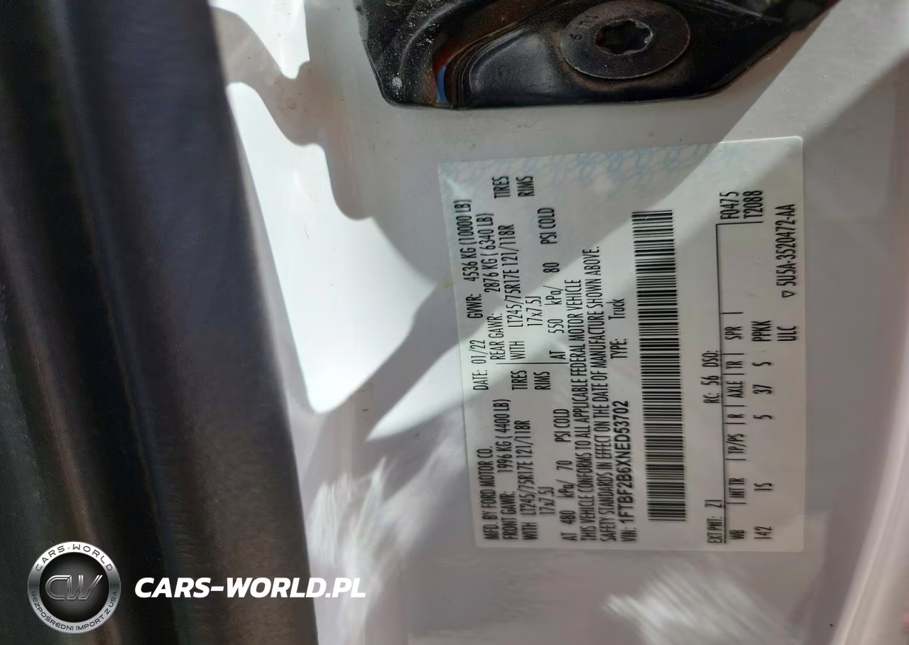 2021 Ford F250 VIN:1FTBF2B6XNED53702 - 12
