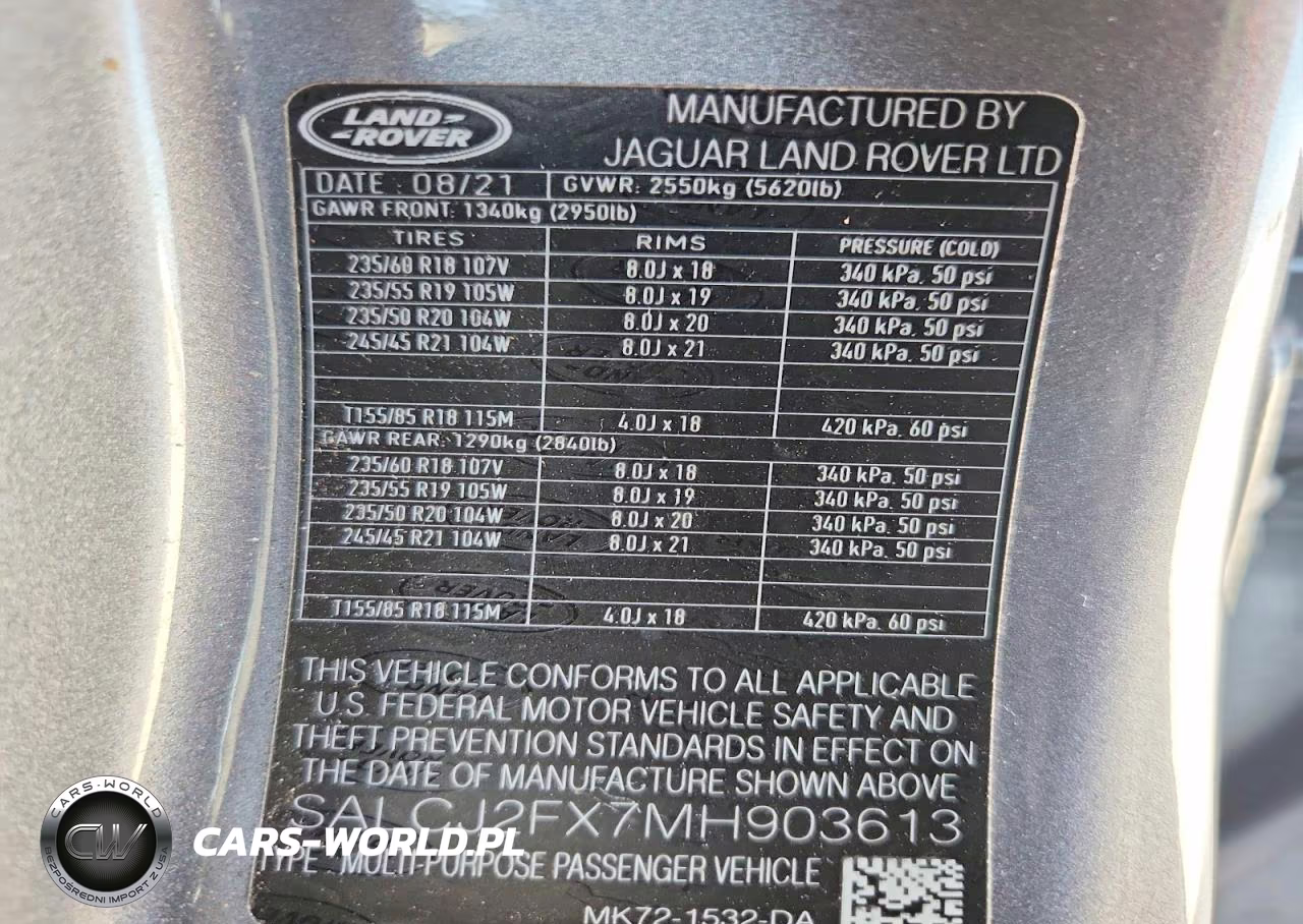 2021 Land Rover Discovery Sport S VIN:SALCJ2FX7MH903613 - 13