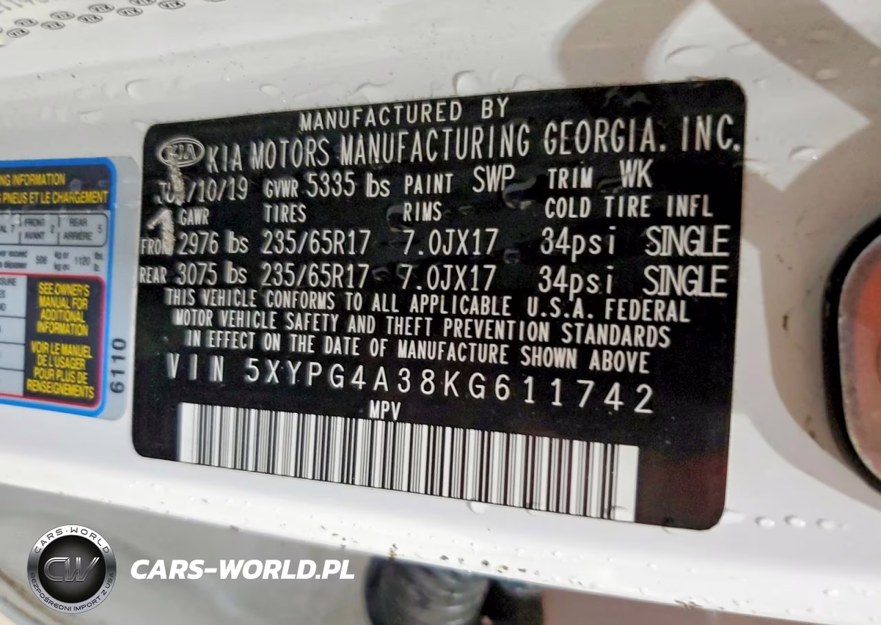 2019 Kia Sorento L VIN:5XYPG4A38KG611742 - 13