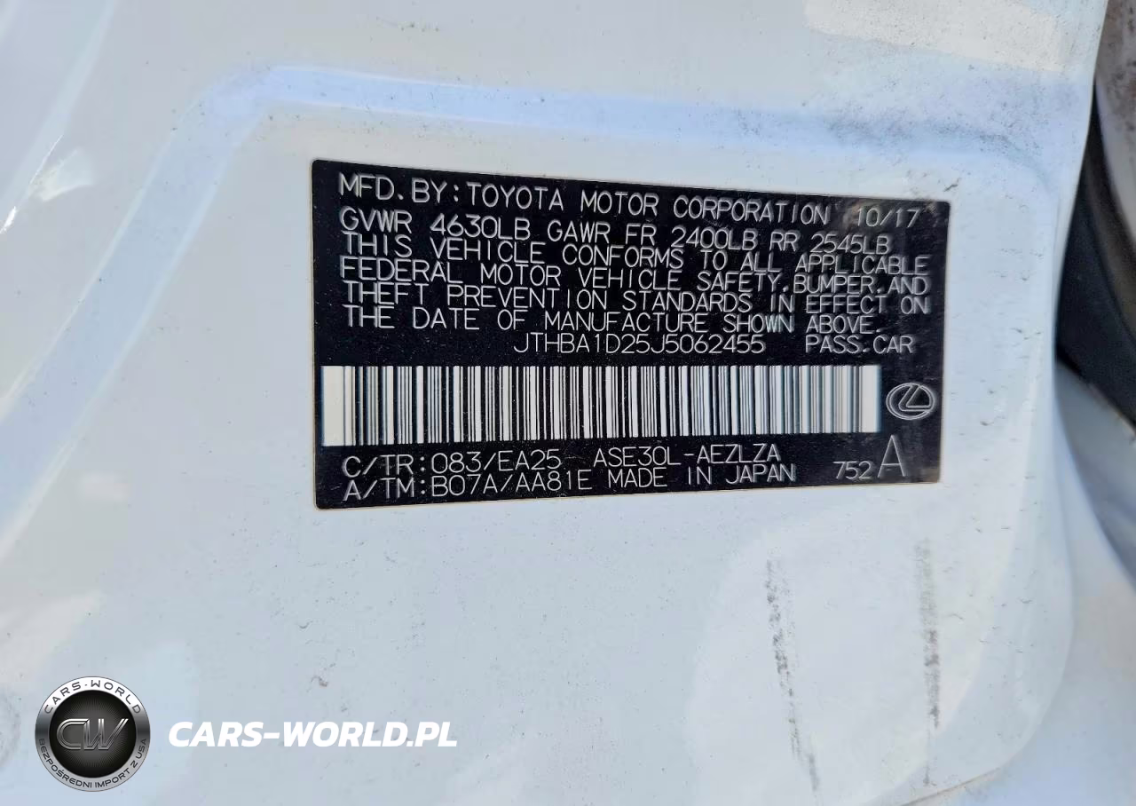 2018 Lexus Is 300 VIN:JTHBA1D25J5062455 - 12