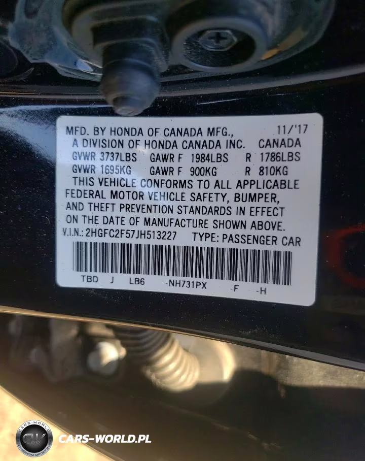 2018 Honda Civic Lx VIN:2HGFC2F57JH513227 - 13