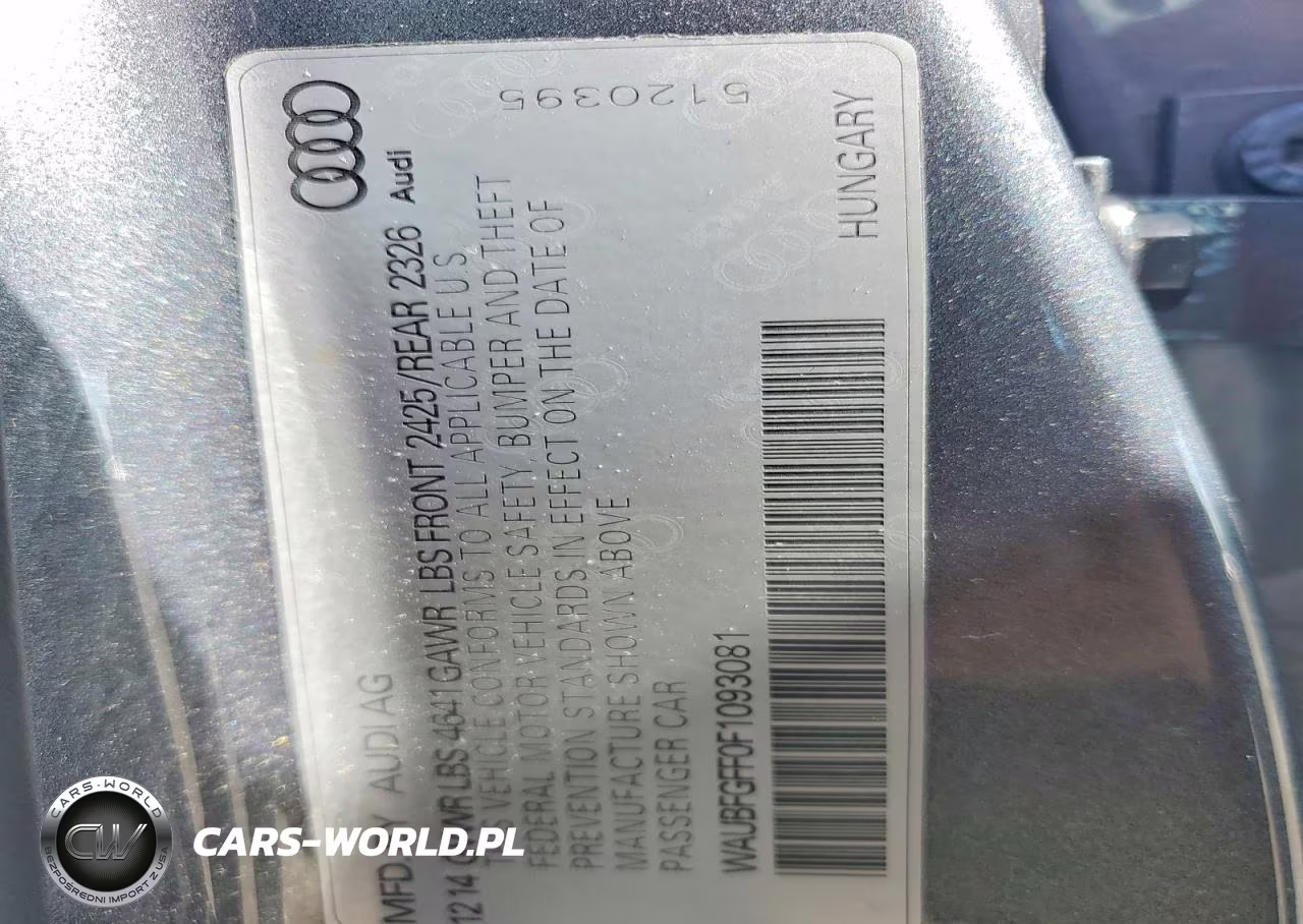 2015 Audi S3 Premium Plus VIN:WAUBFGFF0F1093081 - 12