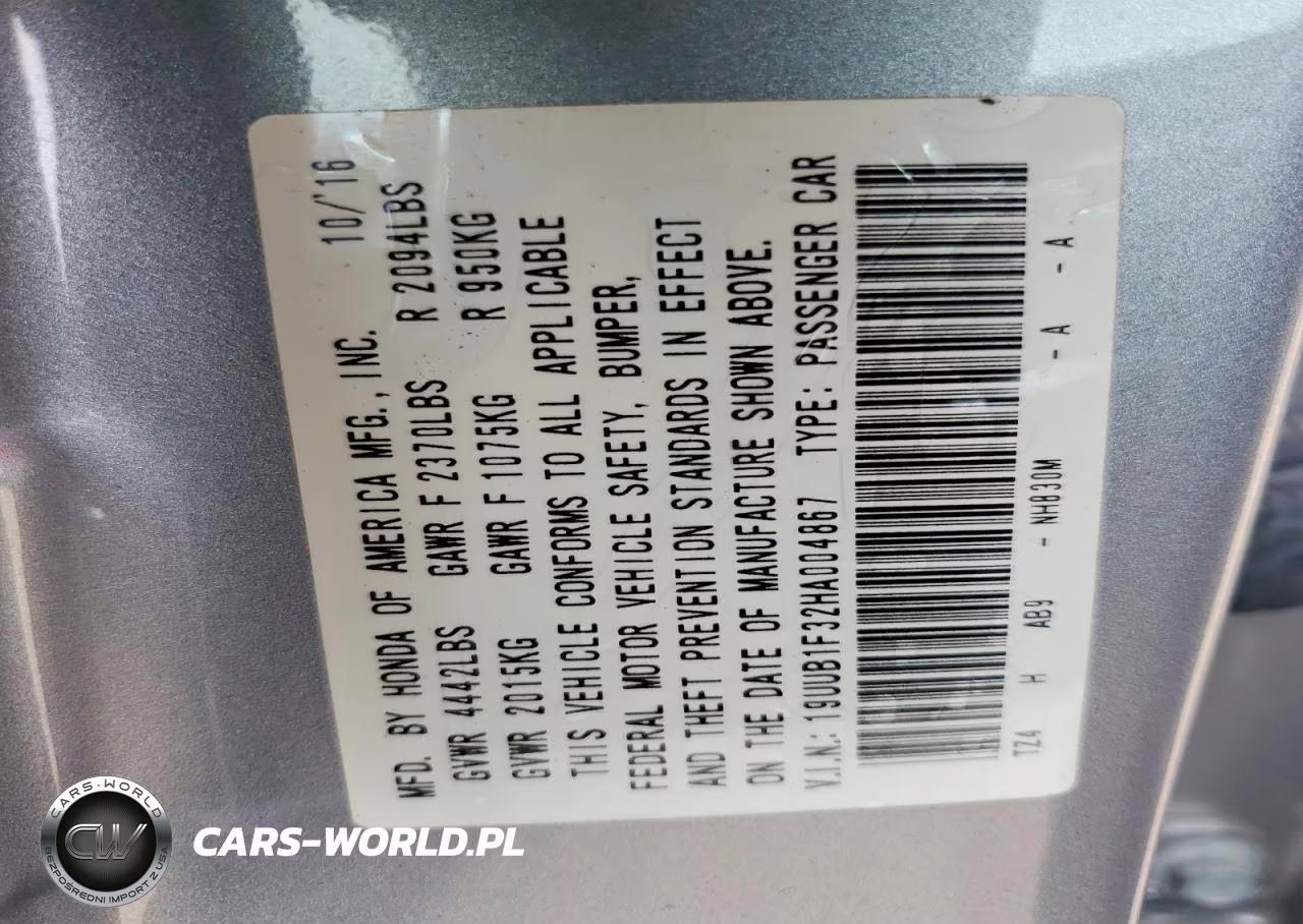 2017 Acura Tlx VIN:19UUB1F32HA004867 - 12