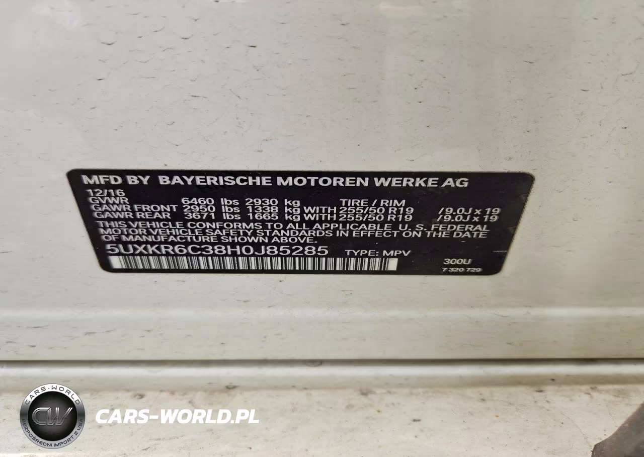 2017 BMW X5 xDrive50I VIN:5UXKR6C38H0J85285 - 14