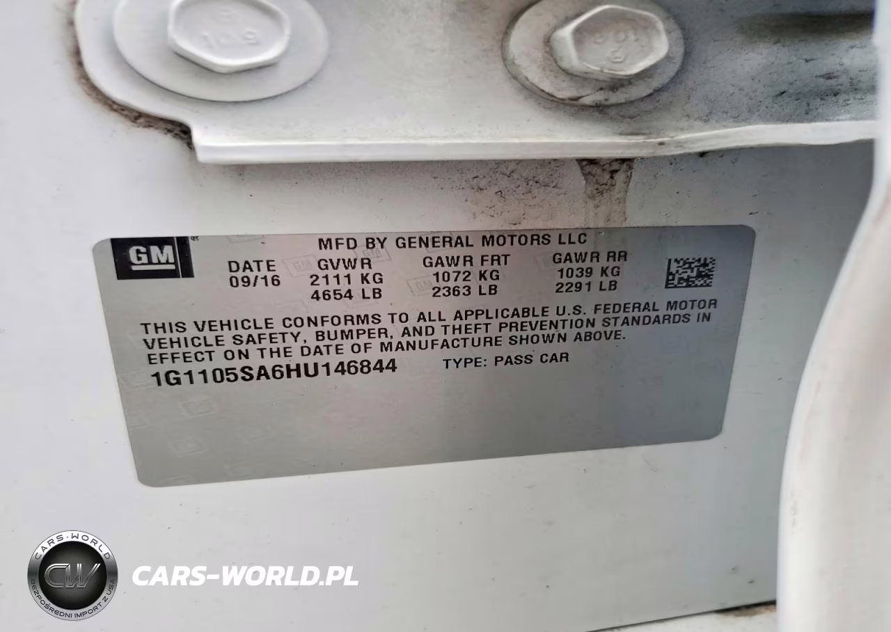 2017 Chevrolet Impala Lt VIN:1G1105SA6HU146844 - 13