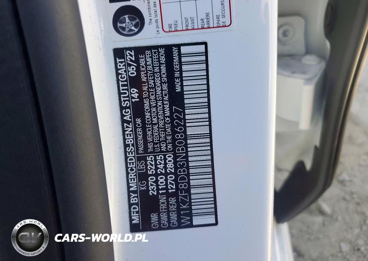 2022 Mercedes-Benz E 350 VIN:W1KZF8DB3NB086227 - 13