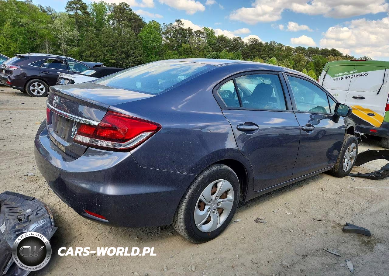 2015 Honda Civic Lx VIN:19XFB2F54FE274434 - 3