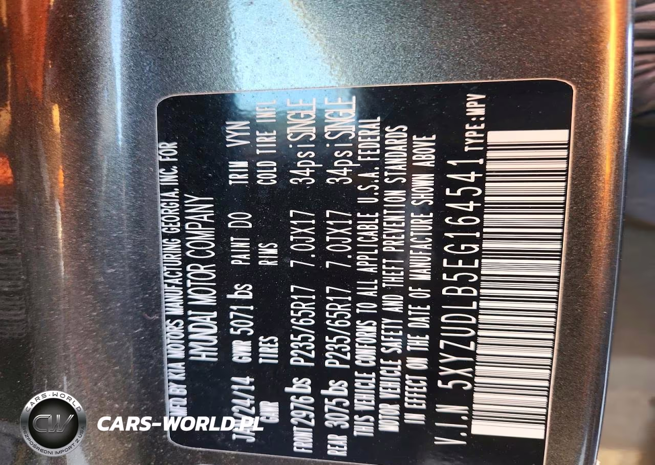 2014 Hyundai Santa Fe Sport 2.4L VIN:5XYZUDLB5EG164541 - 13