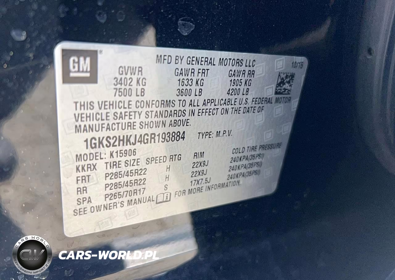 2016 GMC Yukon Xl Denali VIN:1GKS2HKJ4GR193884 - 10