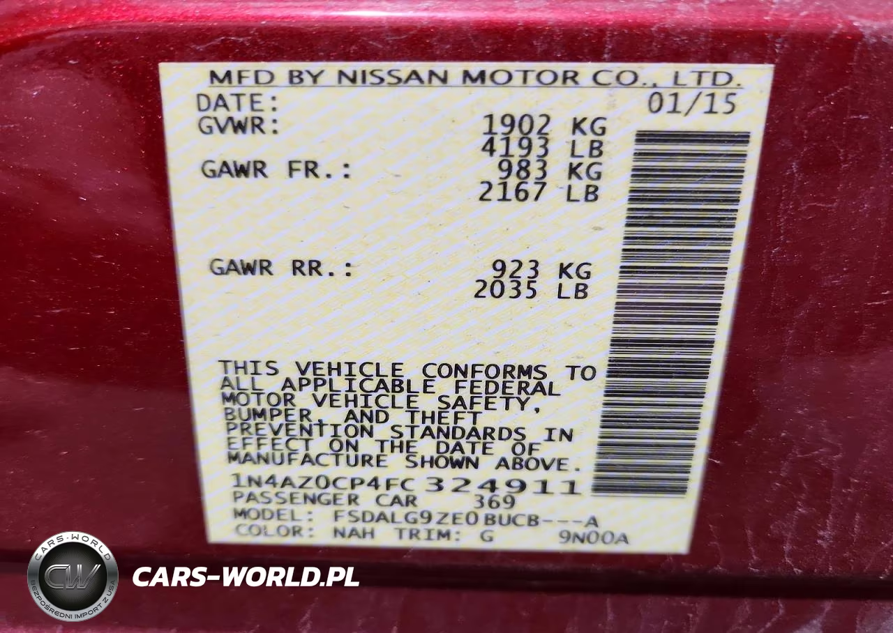 2015 Nissan Leaf Sl VIN:1N4AZ0CP4FC324911 - 13