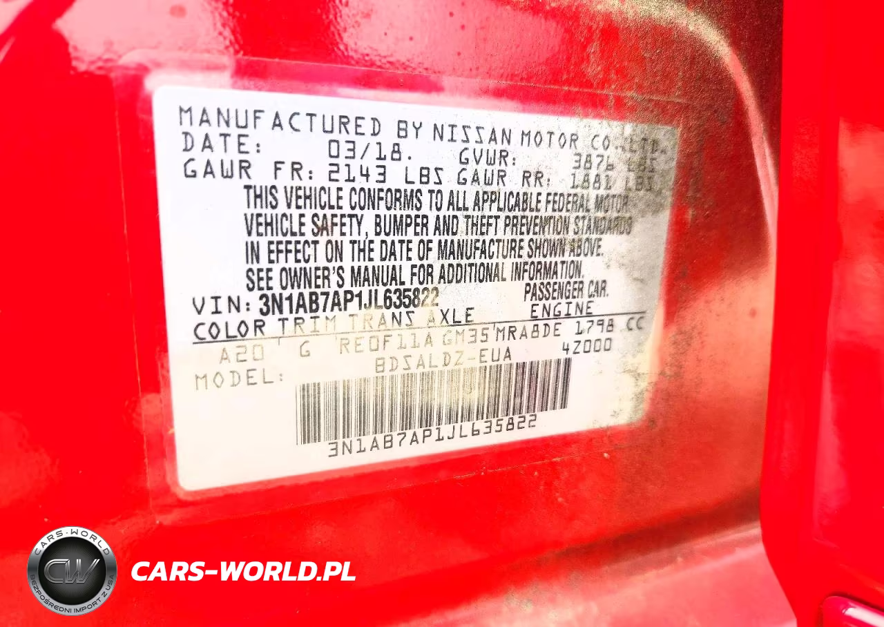 2018 Nissan Sentra Sv VIN:3N1AB7AP1JL635822 - 12