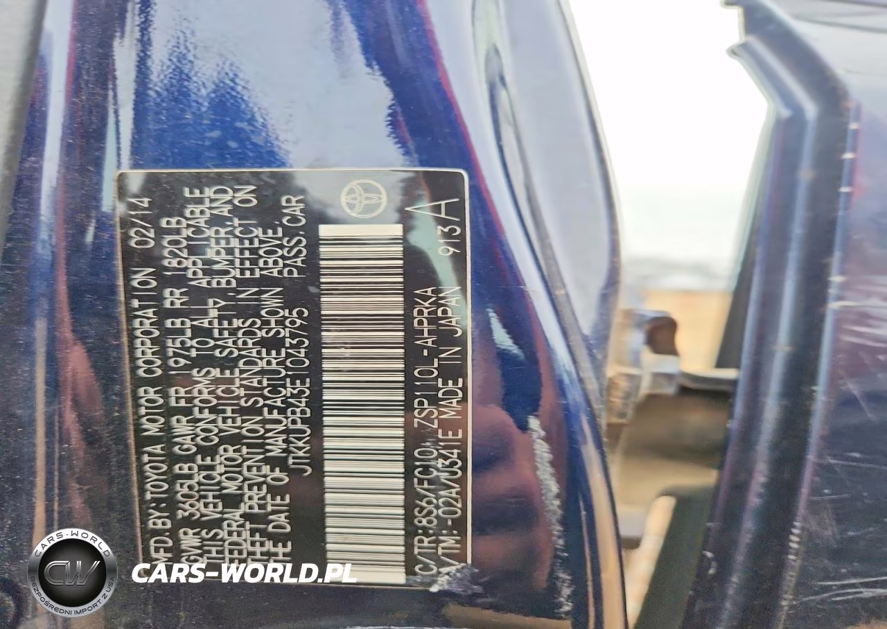 2014 Scion Xd Base VIN:JTKKUPB43E1043795 - 12