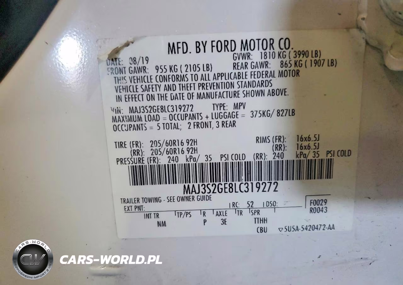 2020 Ford Ecosport Se VIN:MAJ3S2GE8LC319272 - 14