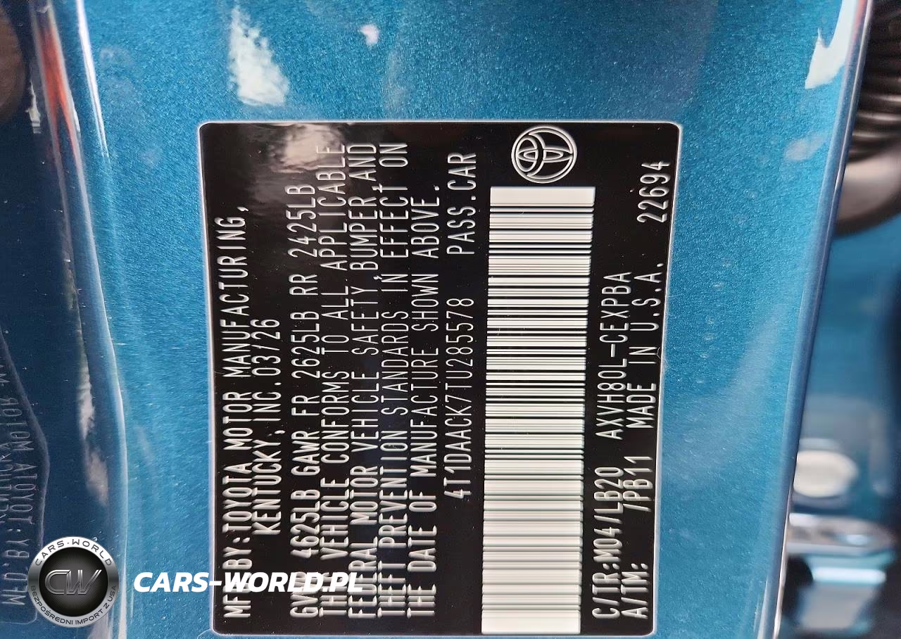 2026 Toyota Camry Xse VIN:4T1DAACK7TU285578 - 12