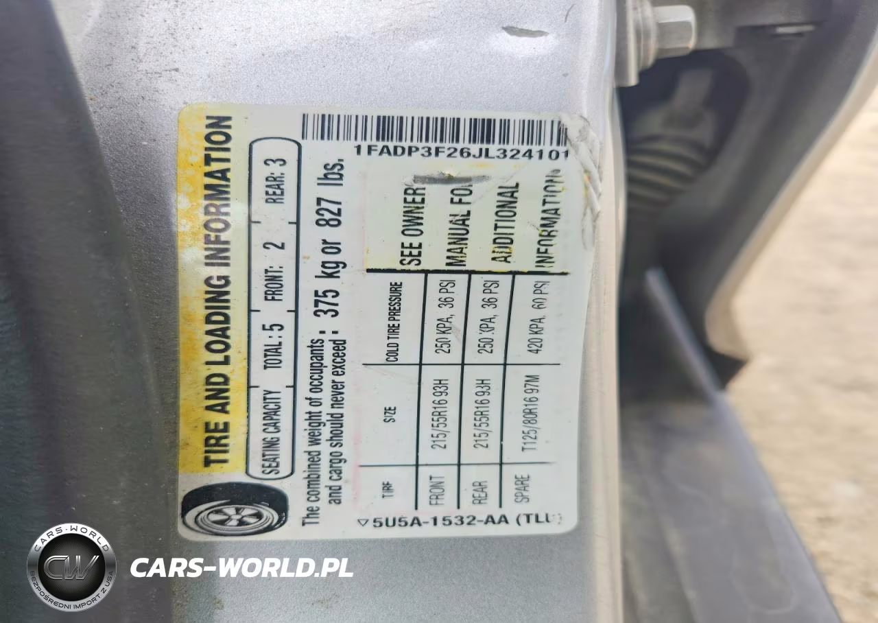 2018 Ford Focus Se VIN:1FADP3F26JL324101 - 12