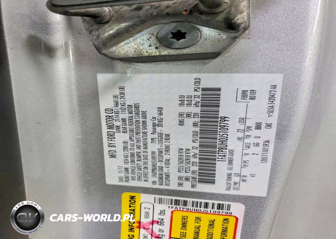 2018 Ford Mustang VIN:1FATP8UH0J5109799 - 12