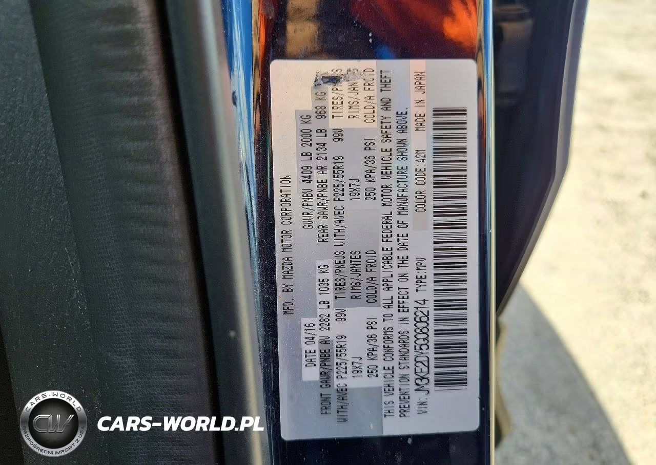 2016 Mazda Cx-5 Gt VIN:JM3KE2DY5G0806214 - 13