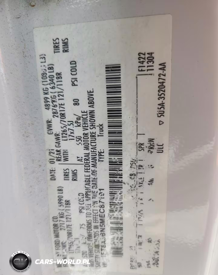 2021 Ford F350 Super Duty VIN:1FT8X3BN5MEC87191 - 12