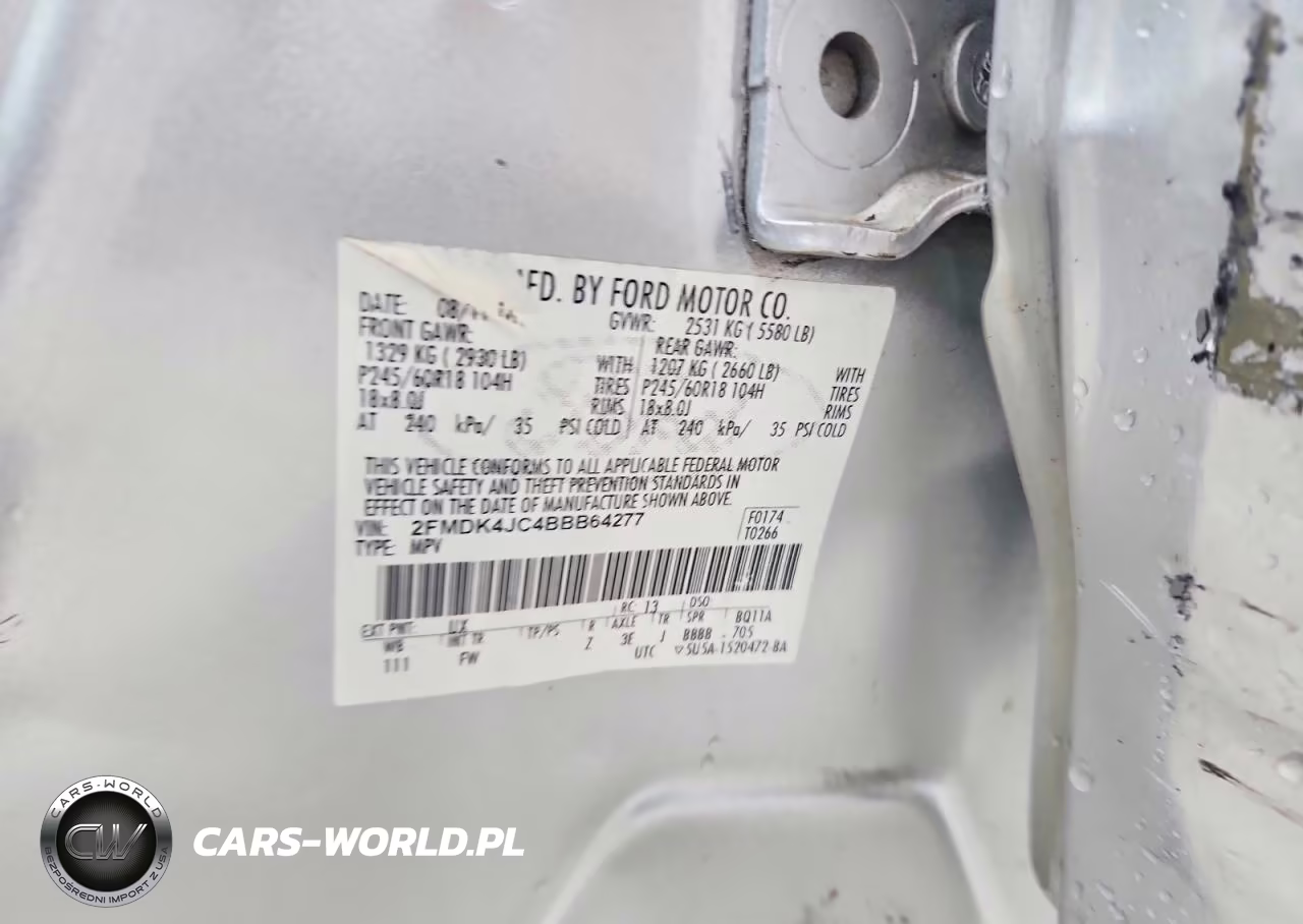 2011 Ford Edge Sel VIN:2FMDK4JC4BBB64277 - 13
