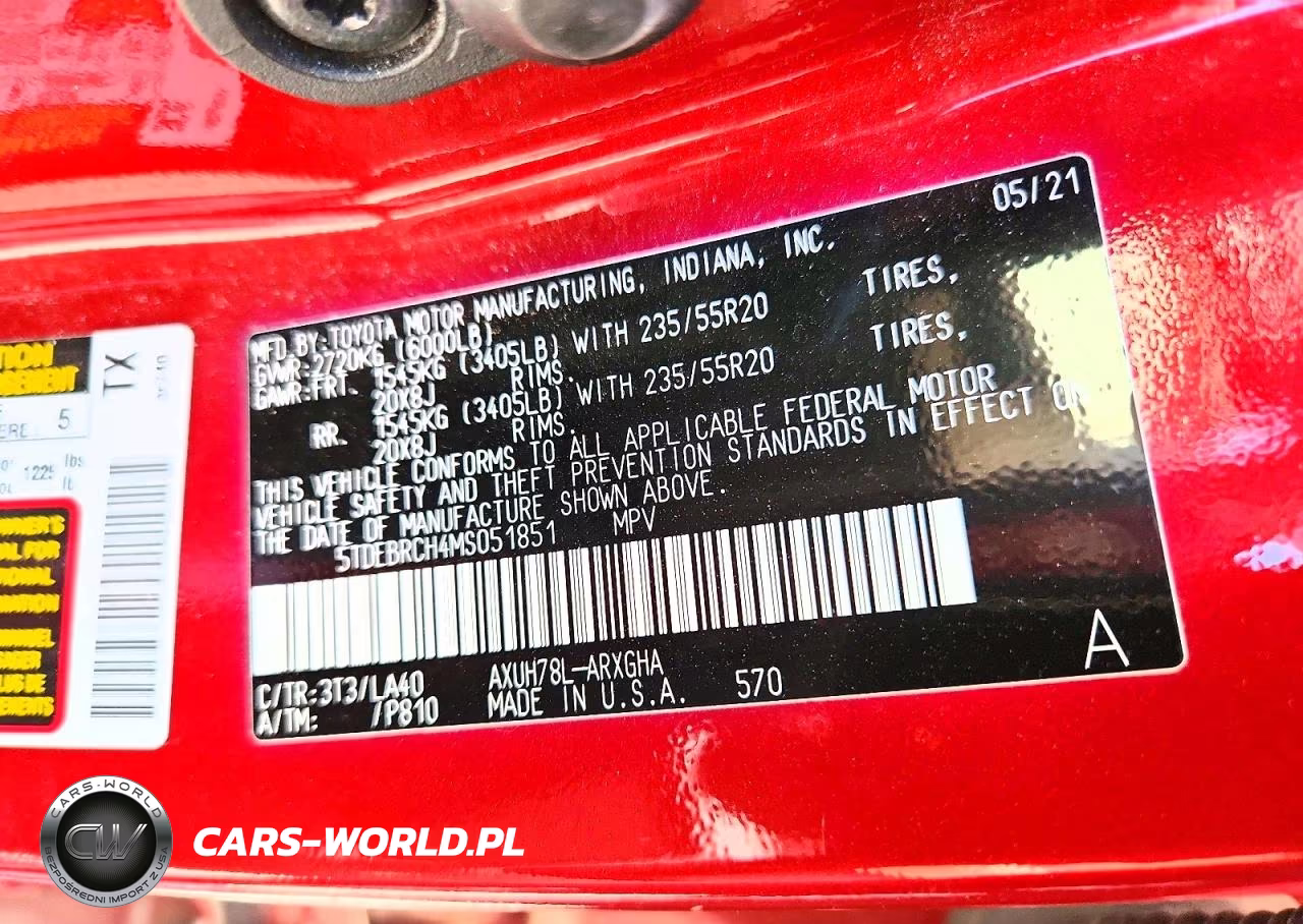 2021 Toyota Highlander Hybrid Platinum VIN:5TDEBRCH4MS051851 - 13