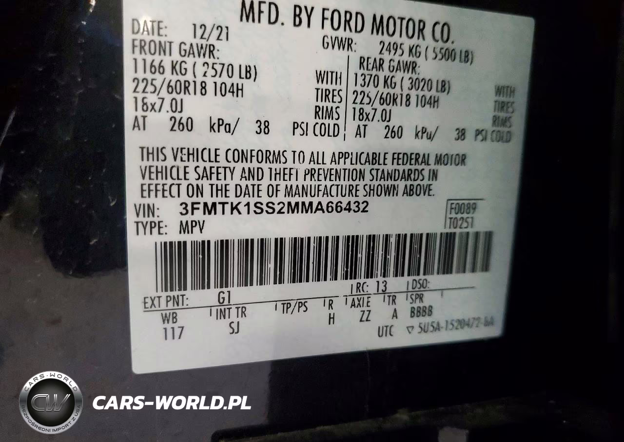 2021 Ford Mustang Mach-E Select VIN:3FMTK1SS2MMA66432 - 13