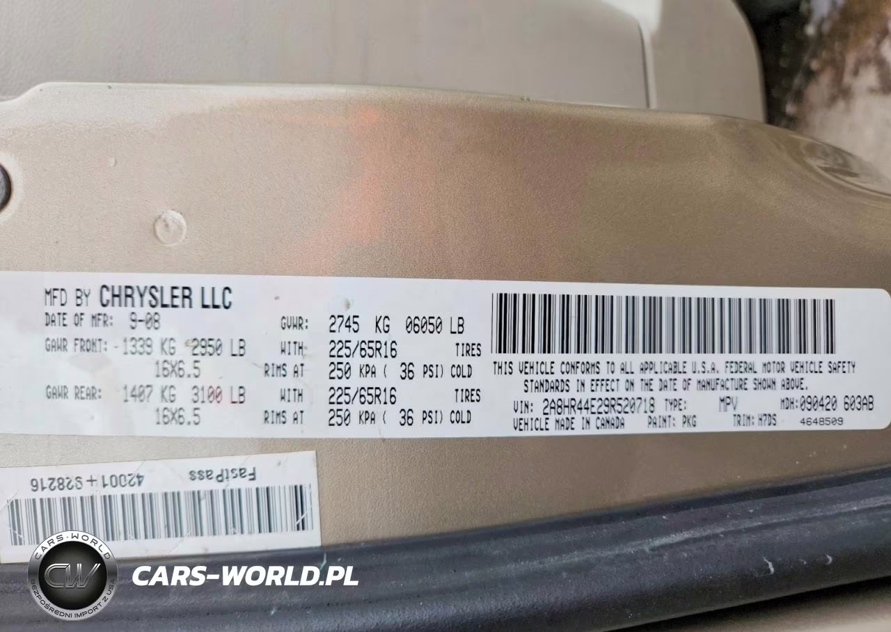 2009 Chrysler Town & Country Lx VIN:2A8HR44E29R520718 - 14