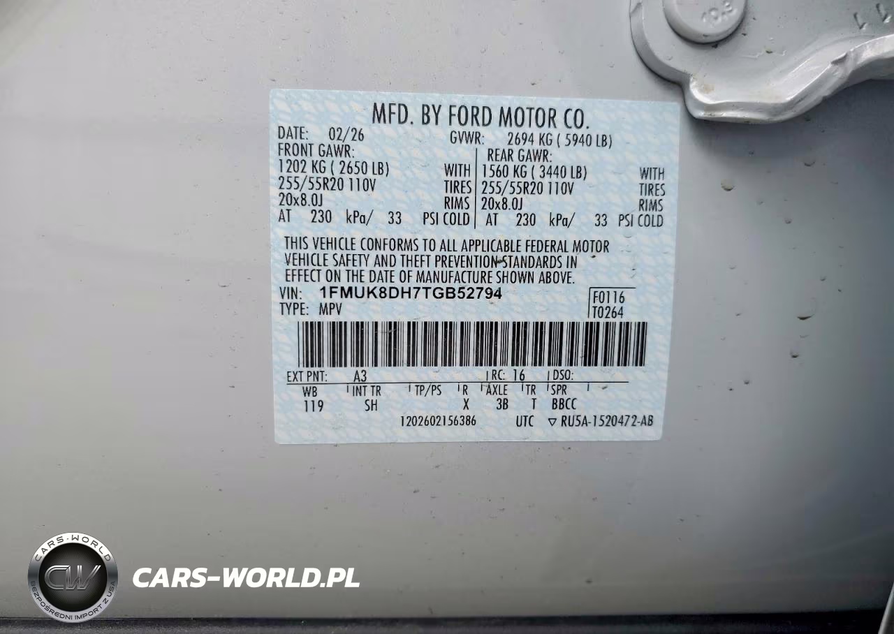 2026 Ford Explorer Active VIN:1FMUK8DH7TGB52794 - 13