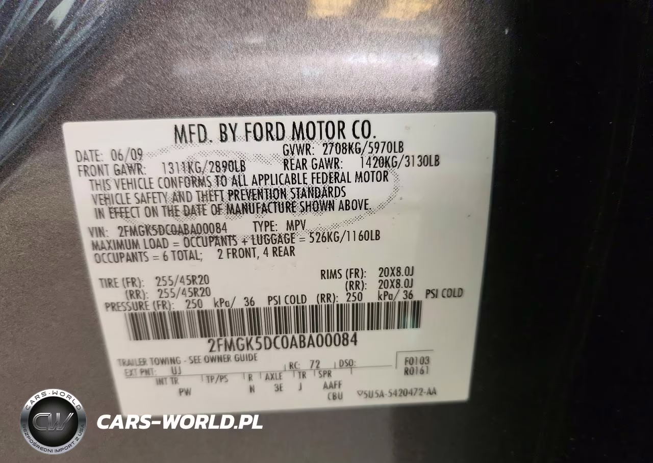 2010 Ford Flex Limited VIN:2FMGK5DC0ABA00084 - 13
