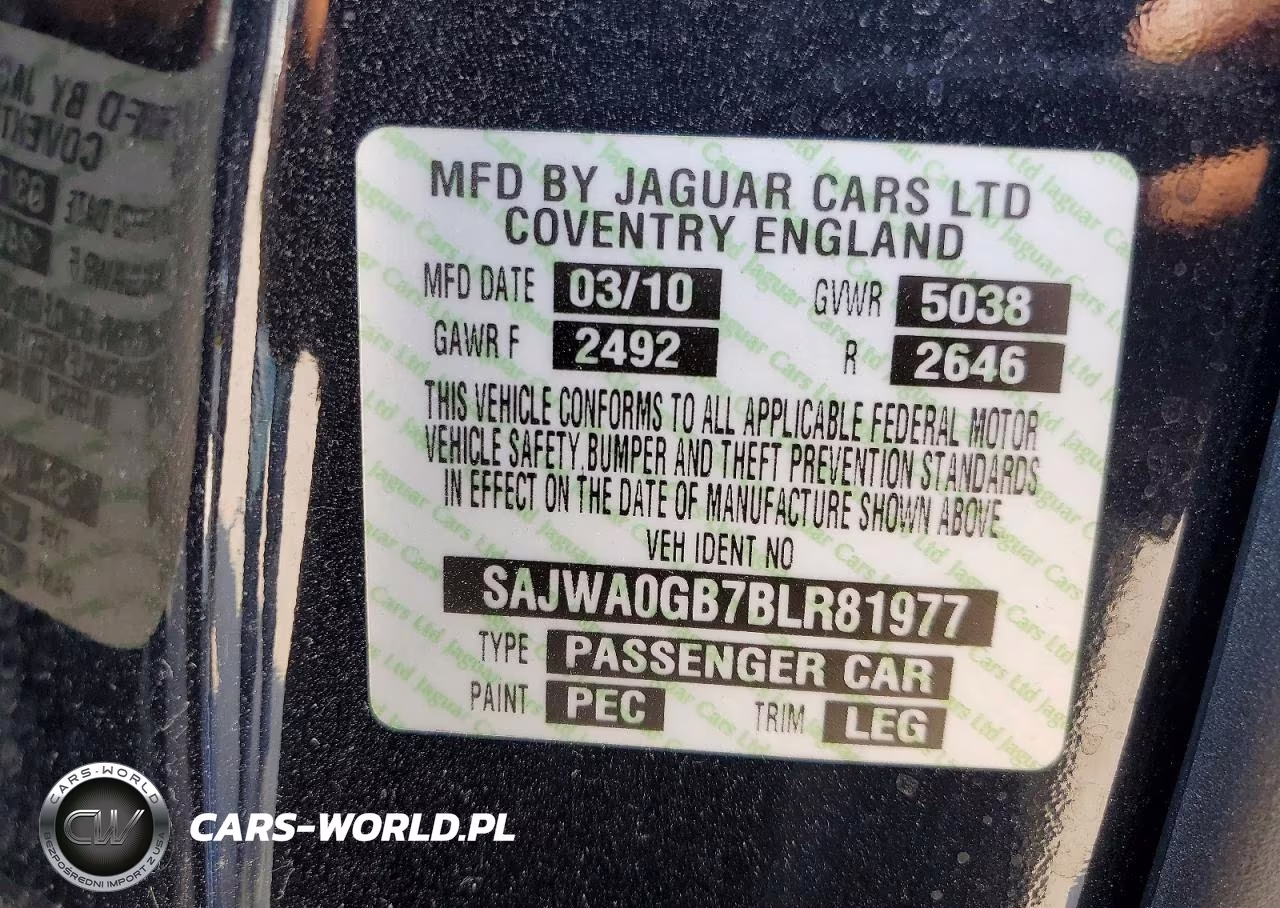 2011 Jaguar Xf Premium VIN:SAJWA0GB7BLR81977 - 12