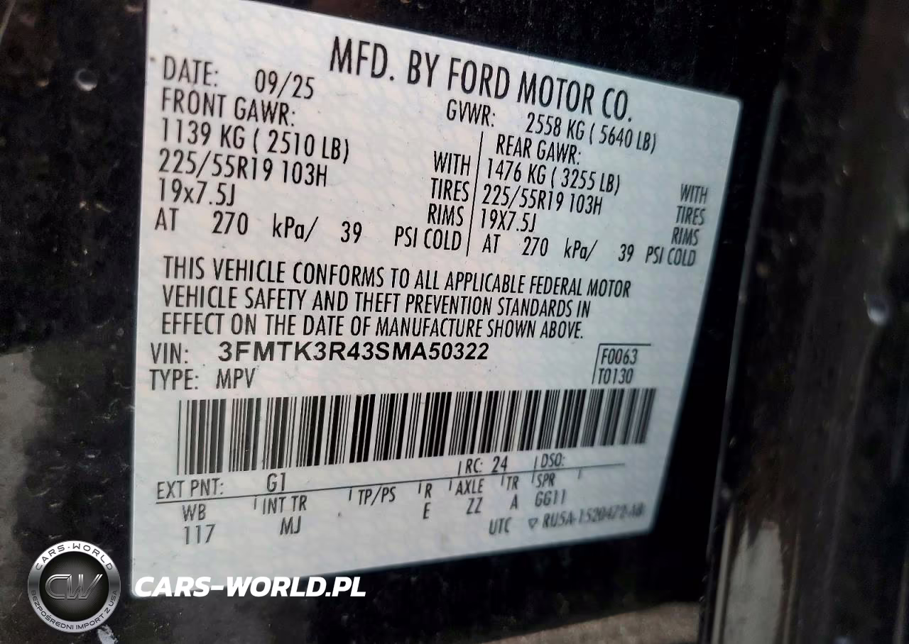 2025 Ford Mustang Mach-E Premium VIN:3FMTK3R43SMA50322 - 14