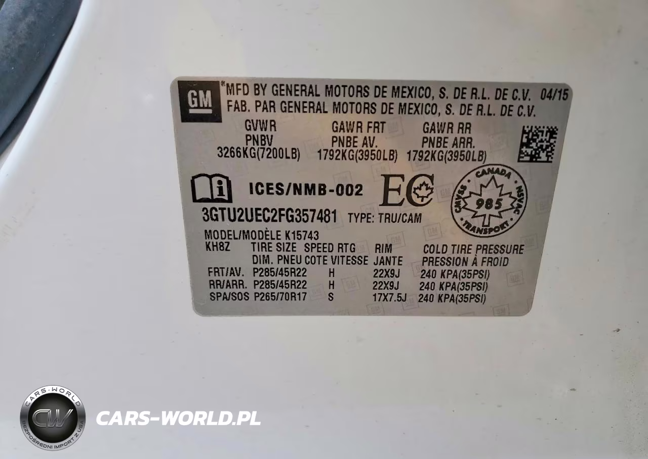2015 GMC Sierra K1500 Sle VIN:3GTU2UEC2FG357481 - 12